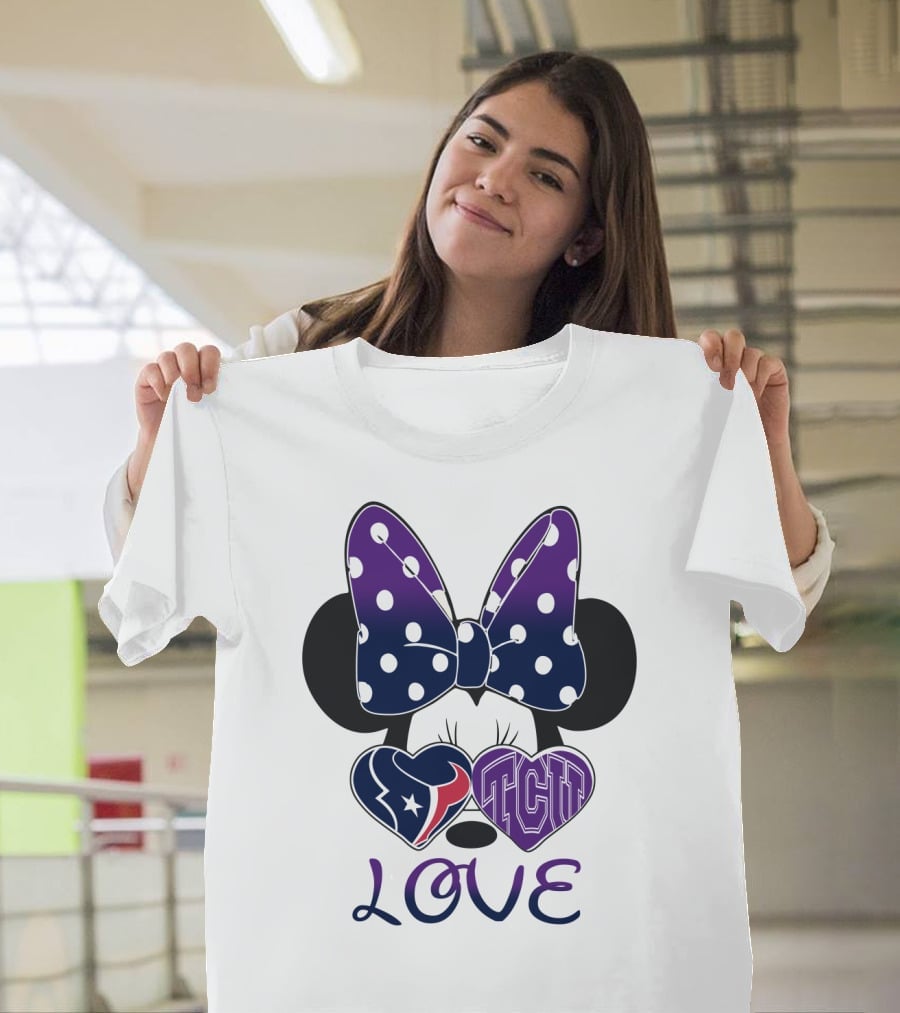 Minnie Love Texans Tcu T-Shirt