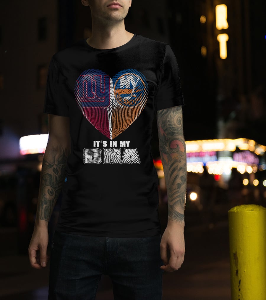 New York Giants And Islanders It's In My Dna T-Shirt