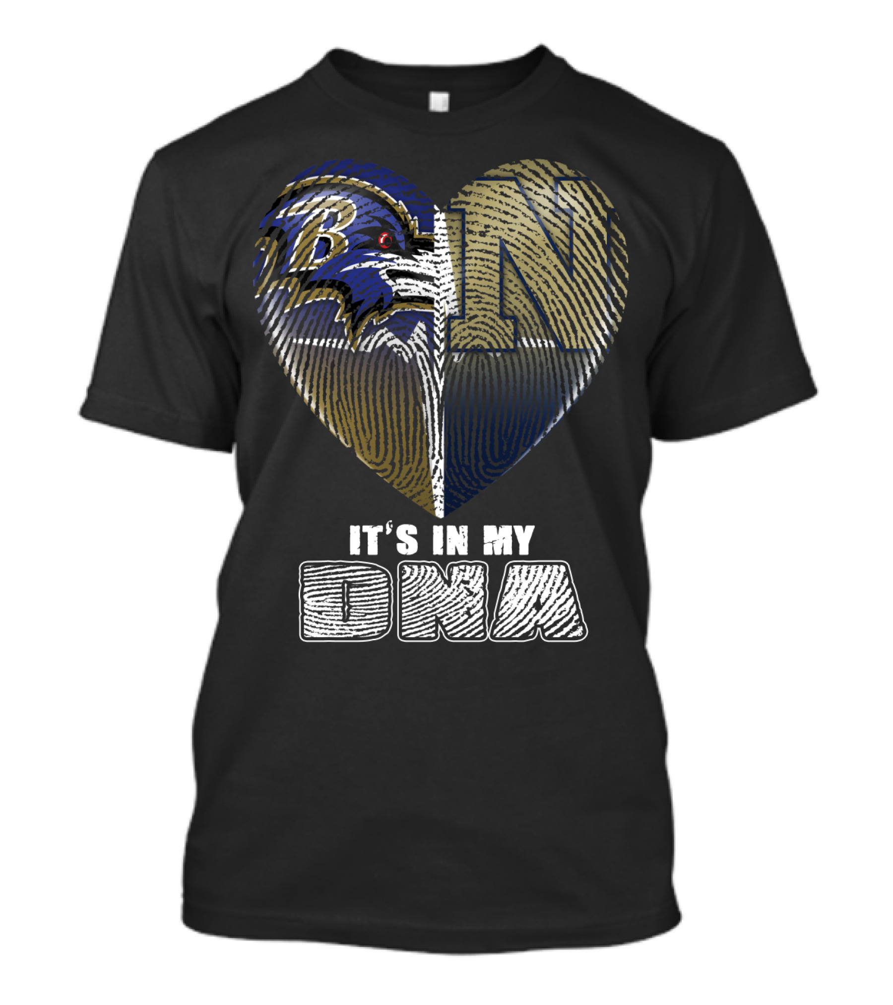 Baltimore Ravens Navy Midshipmen It's In My Dna T-Shirt