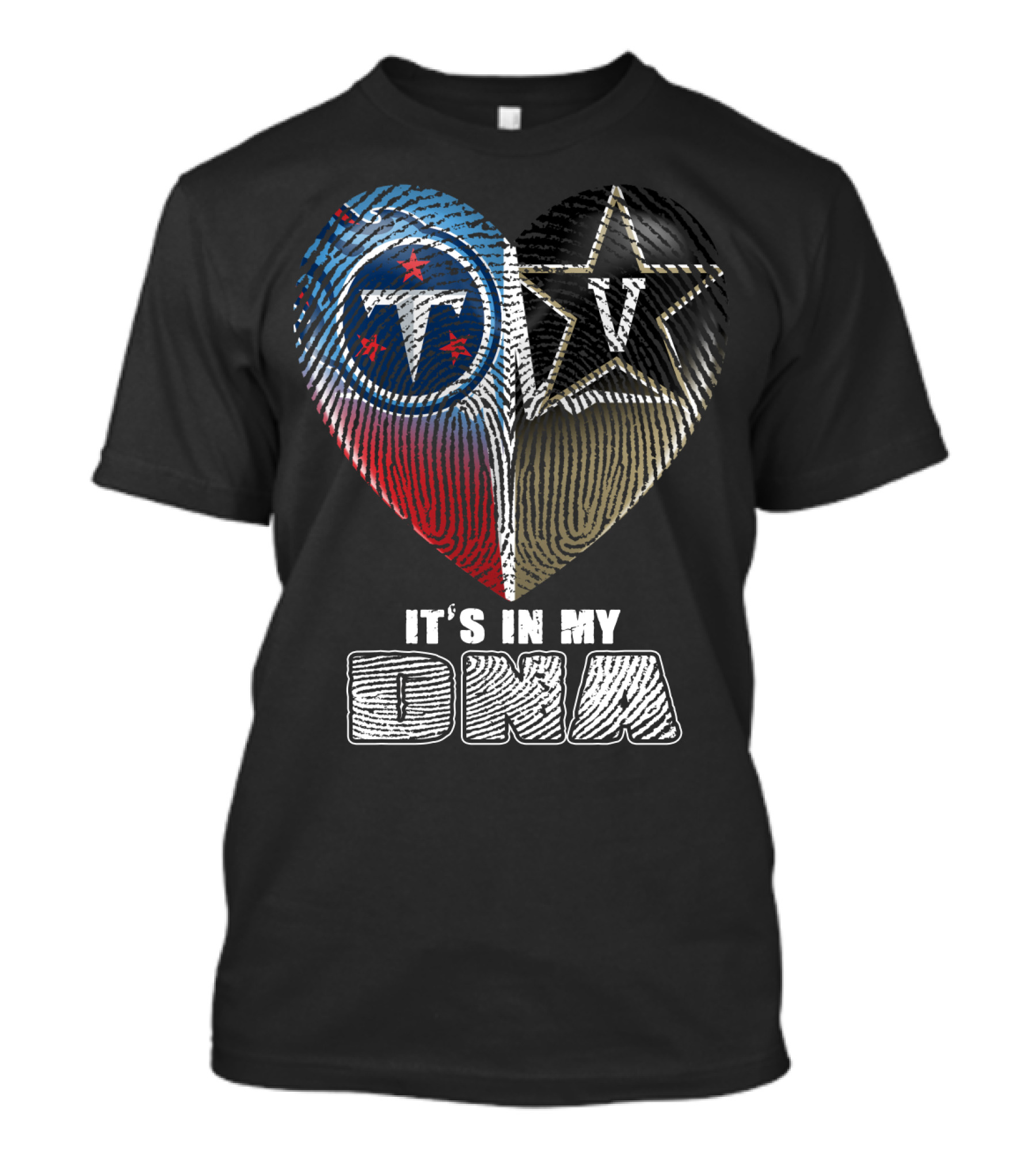 It's In My Dna Tennessee Titans Vanderbilt Commodores T-Shirt