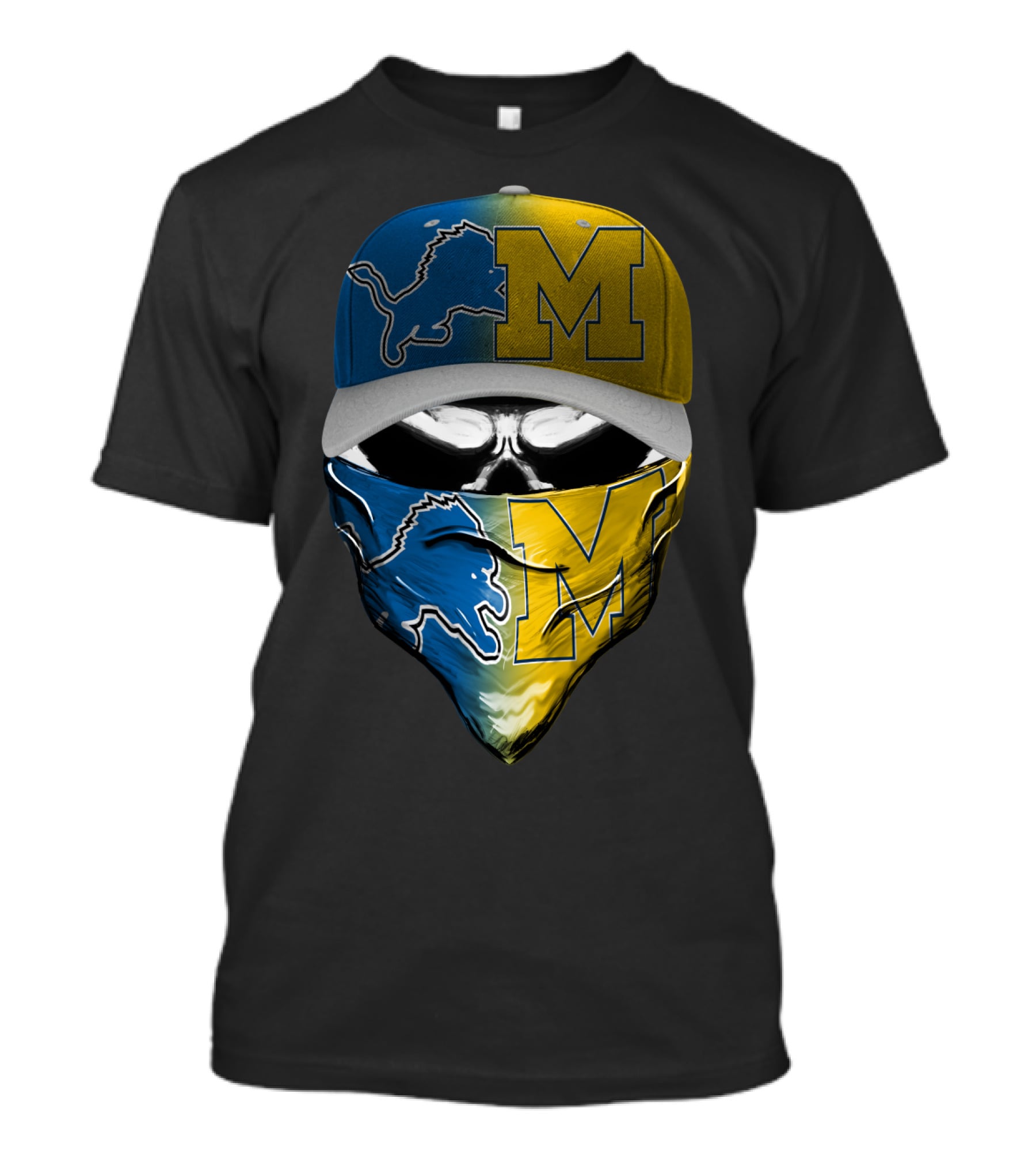 Detroit Lions Michigan Wolverines Skum T-Shirt