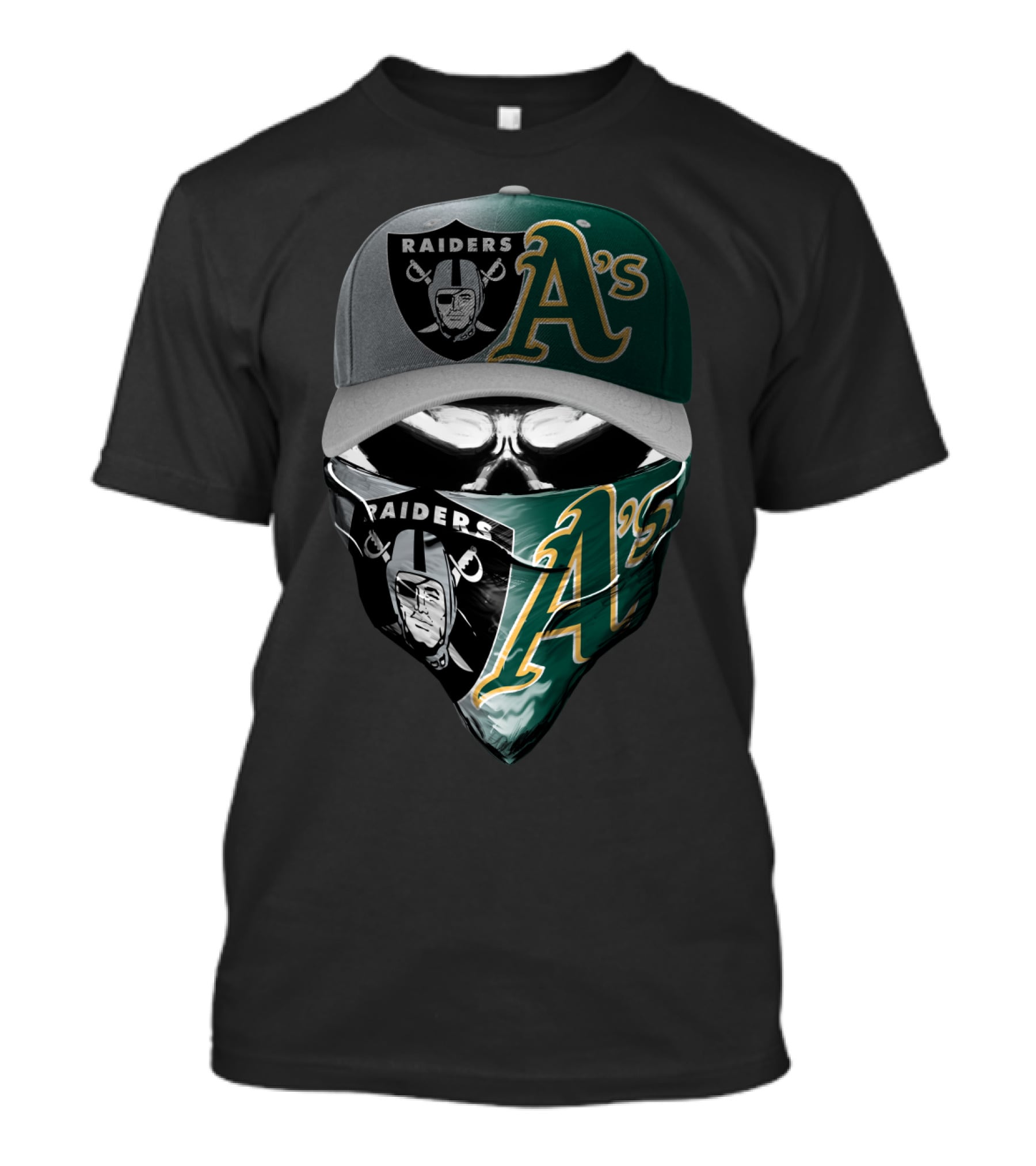 Raiders A's Mask Cap Combo Skum 096 T-Shirt