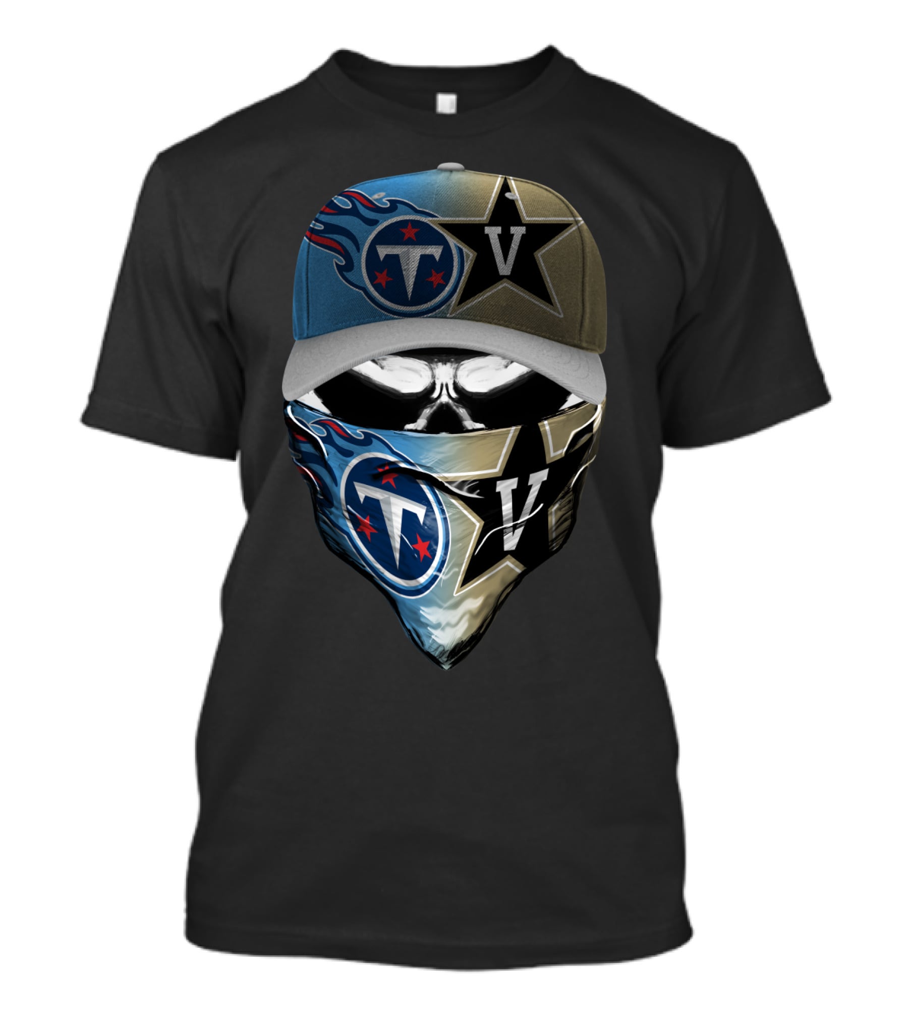 Tennessee Titans Vanderbilt Commodores Collaboration T-Shirt
