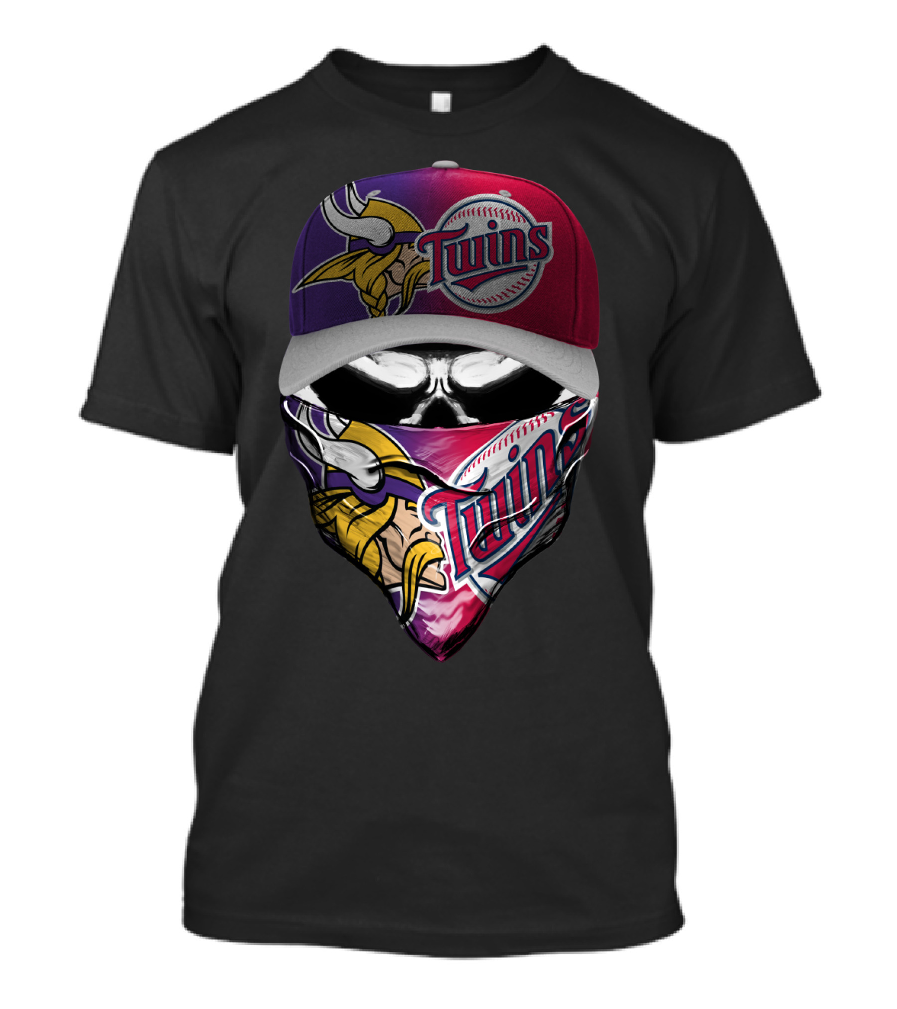 Twins Vikings Crossover Skum 135 Fan Gear T-Shirt