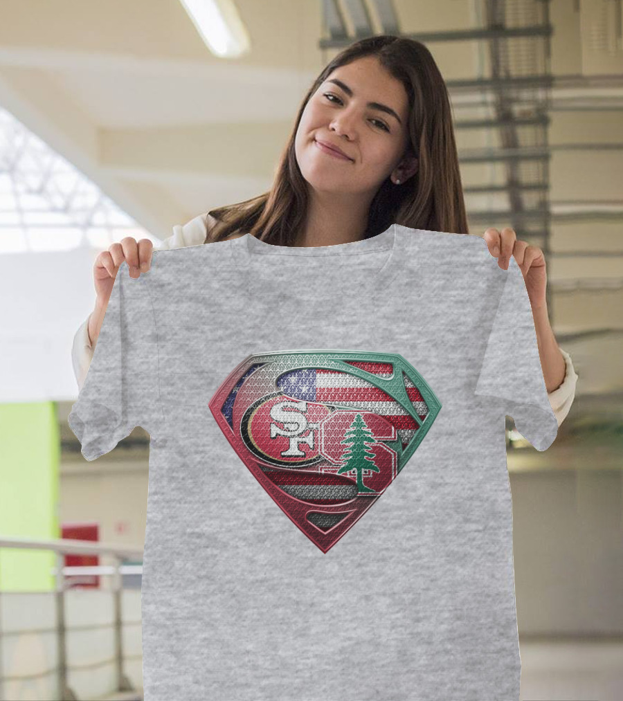 Sf Tree American Flag Shield T-Shirt