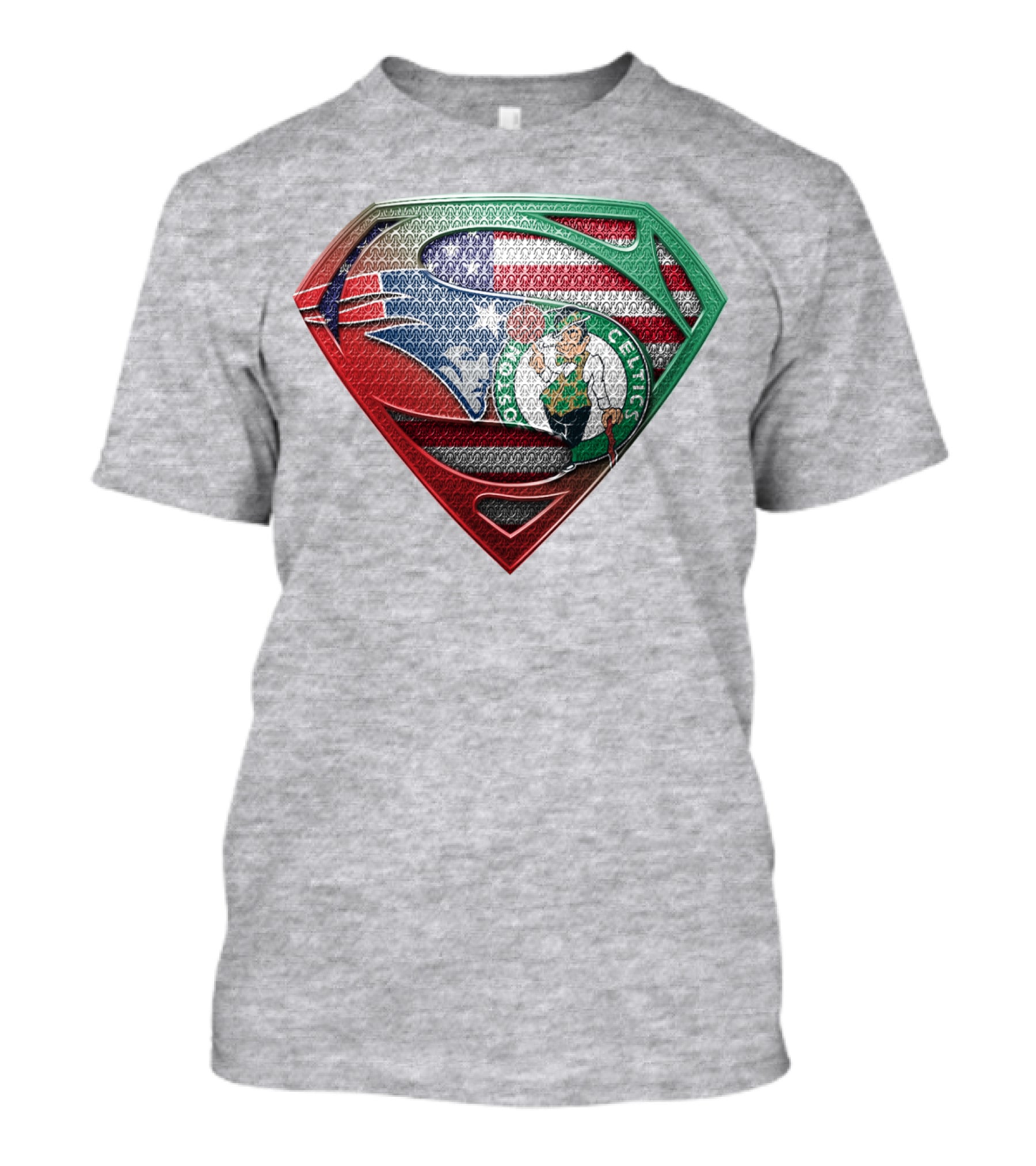Superman Boston Celtics American Flag T-Shirt