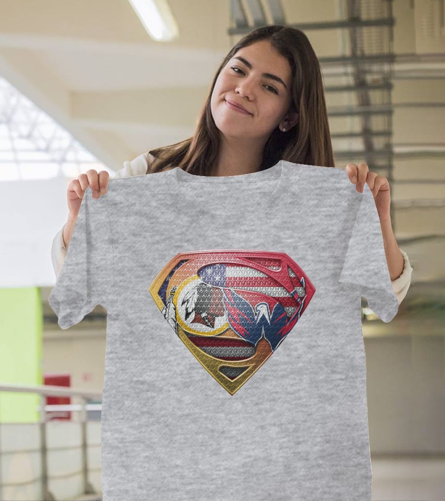 Superman Washington Sports Teams Mashup T-Shirt