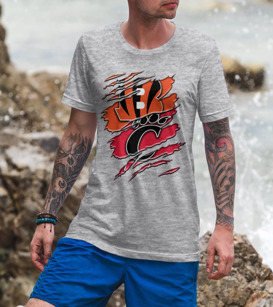 Bengals Bearcats Claw Graphic Rah 011 T-Shirt