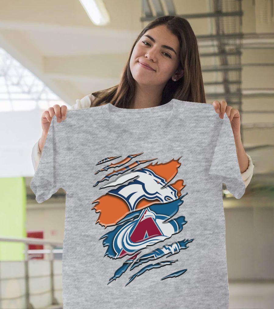 Denver Broncos Colorado Avalanche Rah 016 T-Shirt