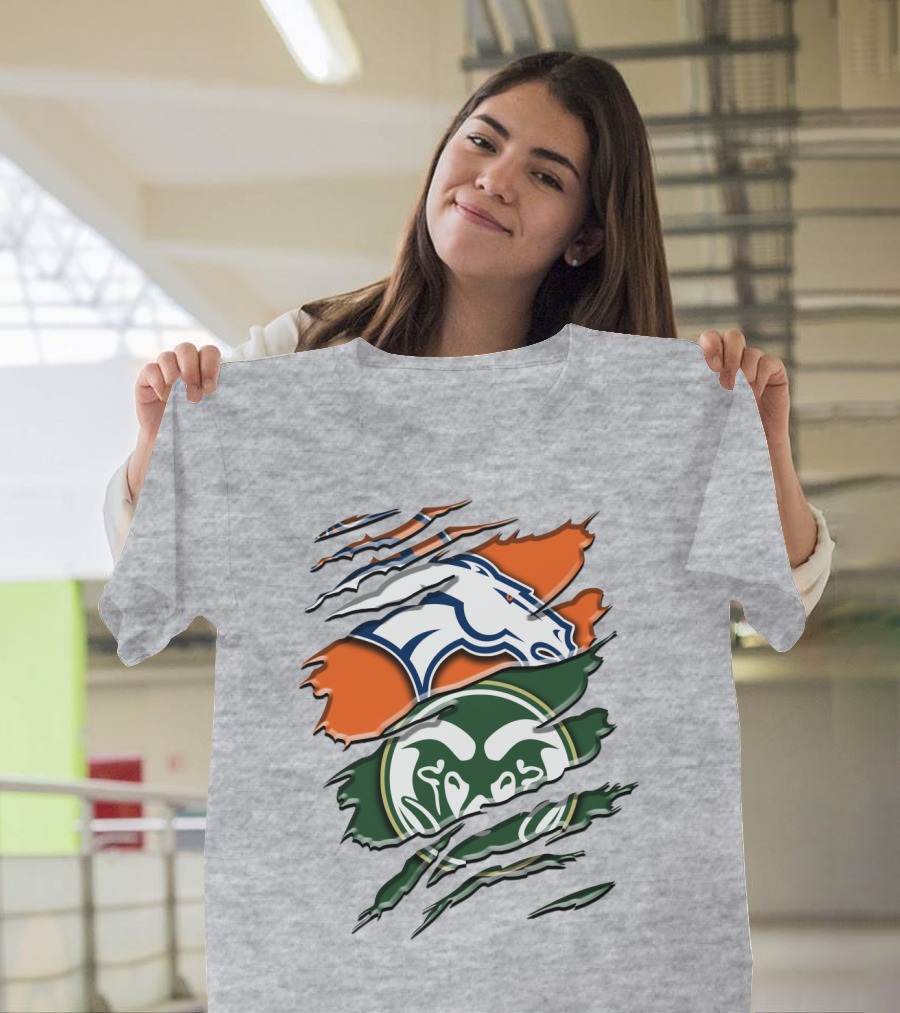 Denver Broncos Colorado State Rams T-Shirt