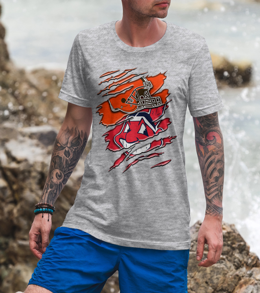 Cleveland Browns And Chief Wahoo Rah T-Shirt
