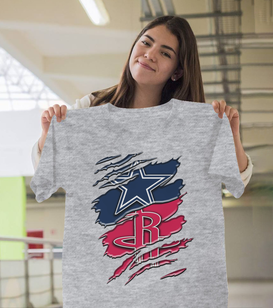 Dallas Cowboys Houston Rockets Rah 047 T-Shirt