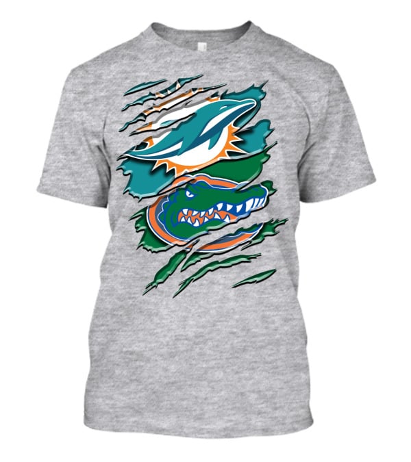 Rah Miami Dolphins Florida Gators Rip T-Shirt