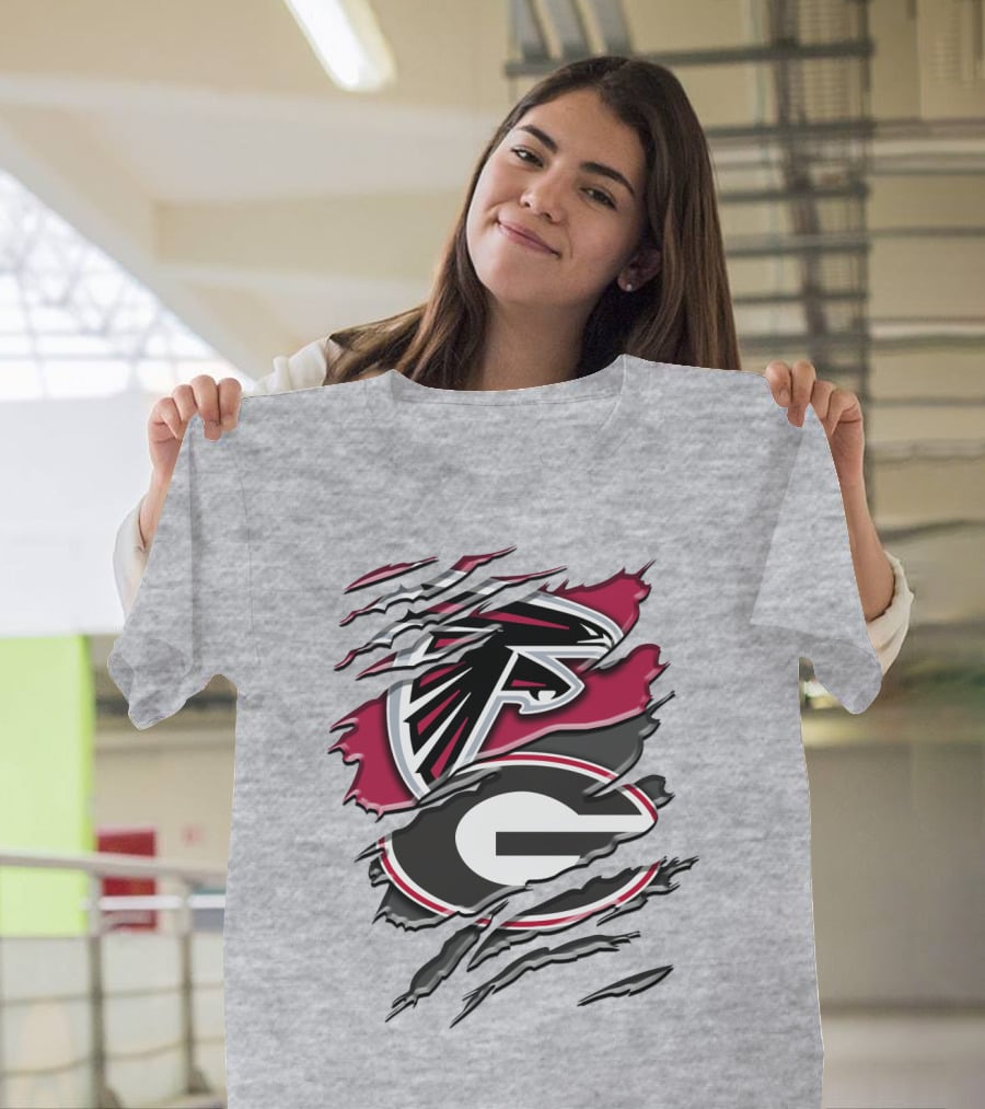 Atlanta Falcons Georgia Bulldogs Rah 061 T-Shirt