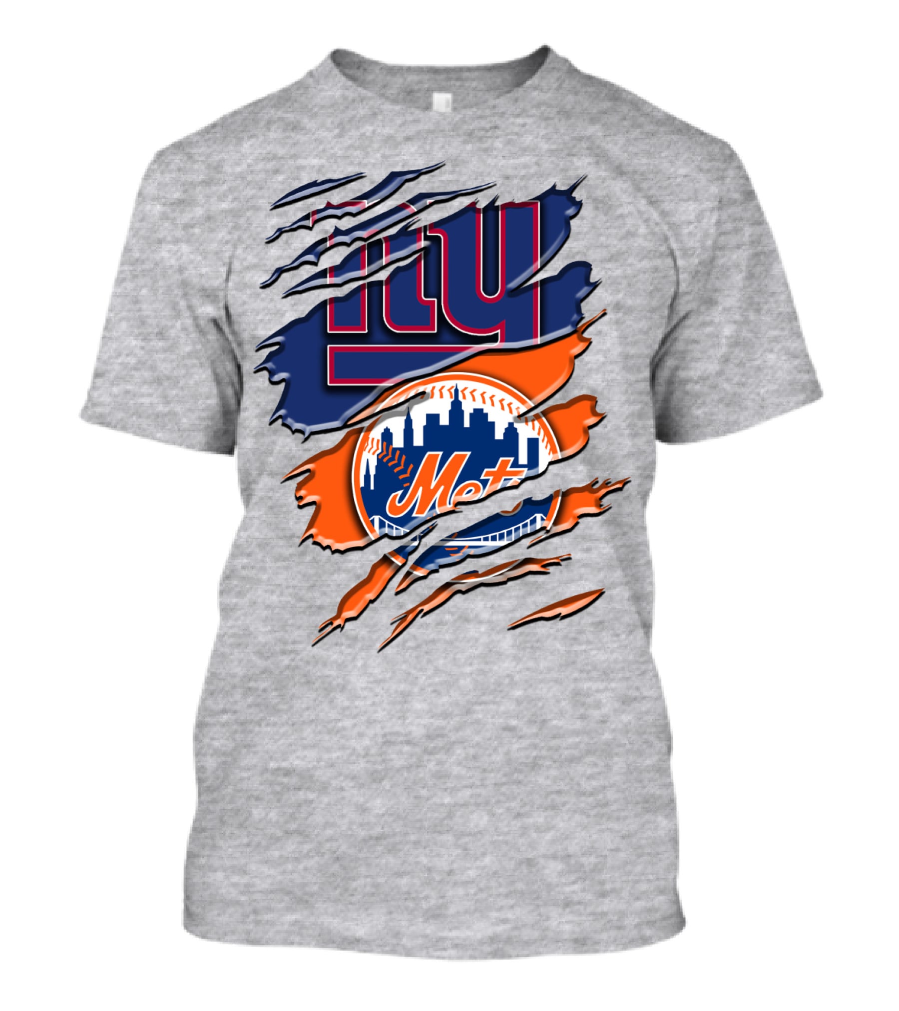 New York Giants Mets Logo Fusion T-Shirt