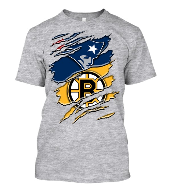 New England Patriots Boston Bruins Blend T-Shirt