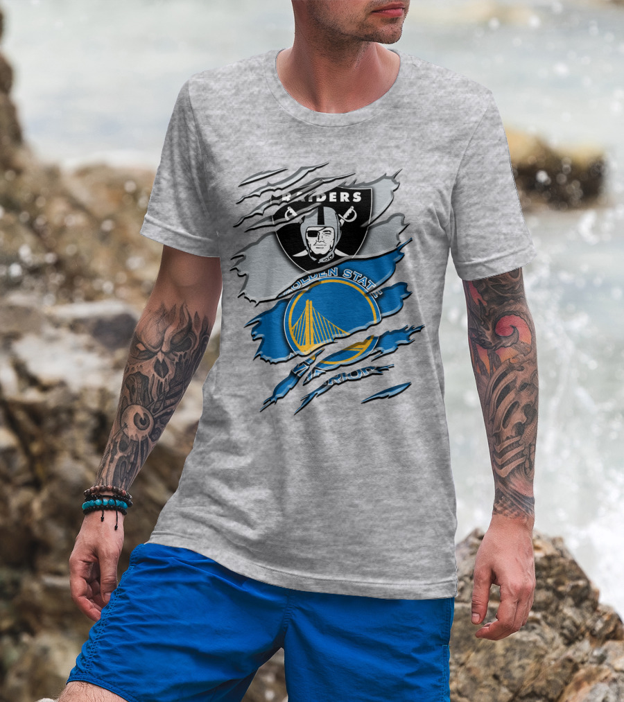 Raiders Golden State Warriors Icons T-Shirt