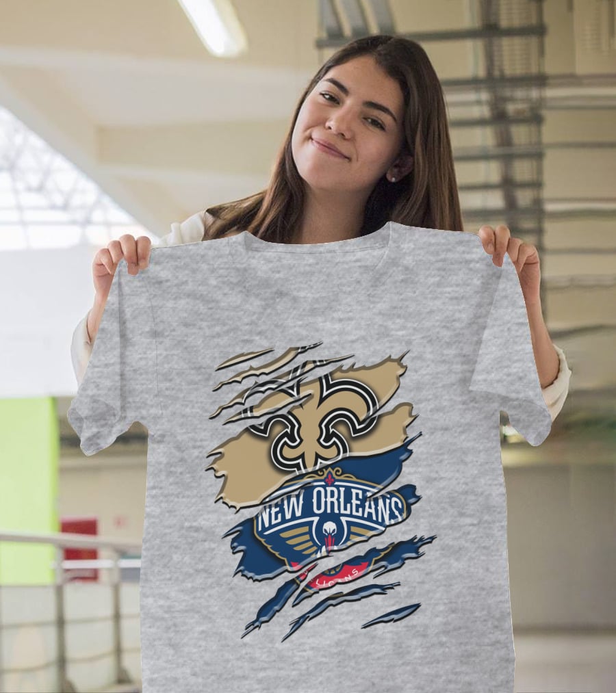New Orleans Saints Pelicans Rah 108 T-Shirt
