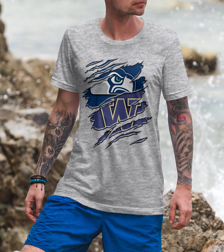 Seattle Seahawks University Of Washington Rah 110 T-Shirt