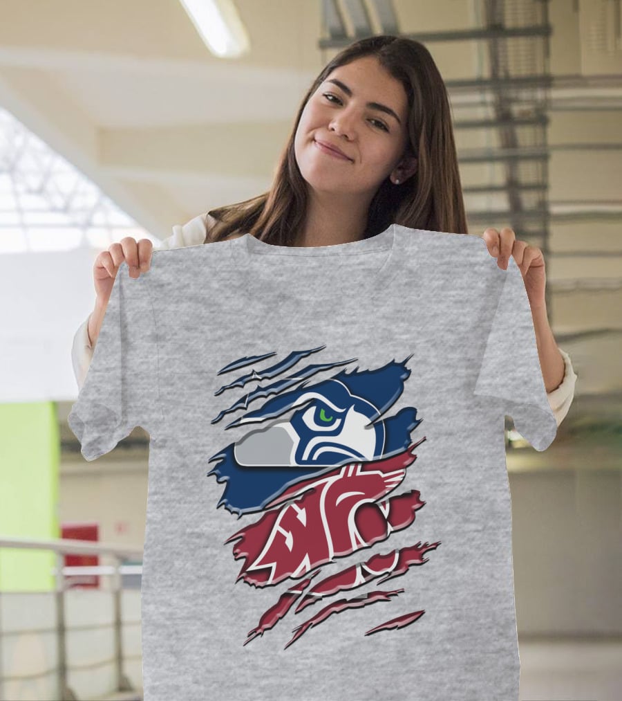 Seahawks Cougars Rah 111 Hybrid T-Shirt