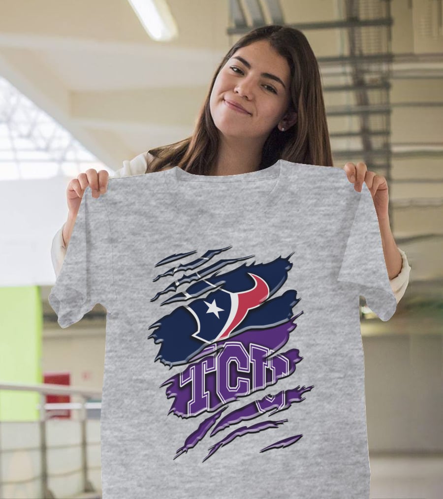 Houston Texans Tcu Horned Frogs Rah 121 T-Shirt