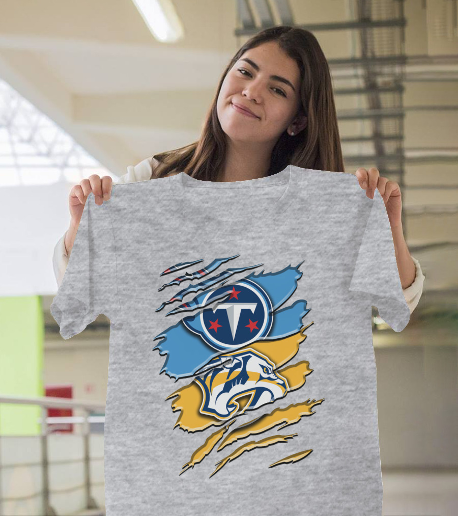 Tennessee Titans Nashville Predators Rah 130 T-Shirt