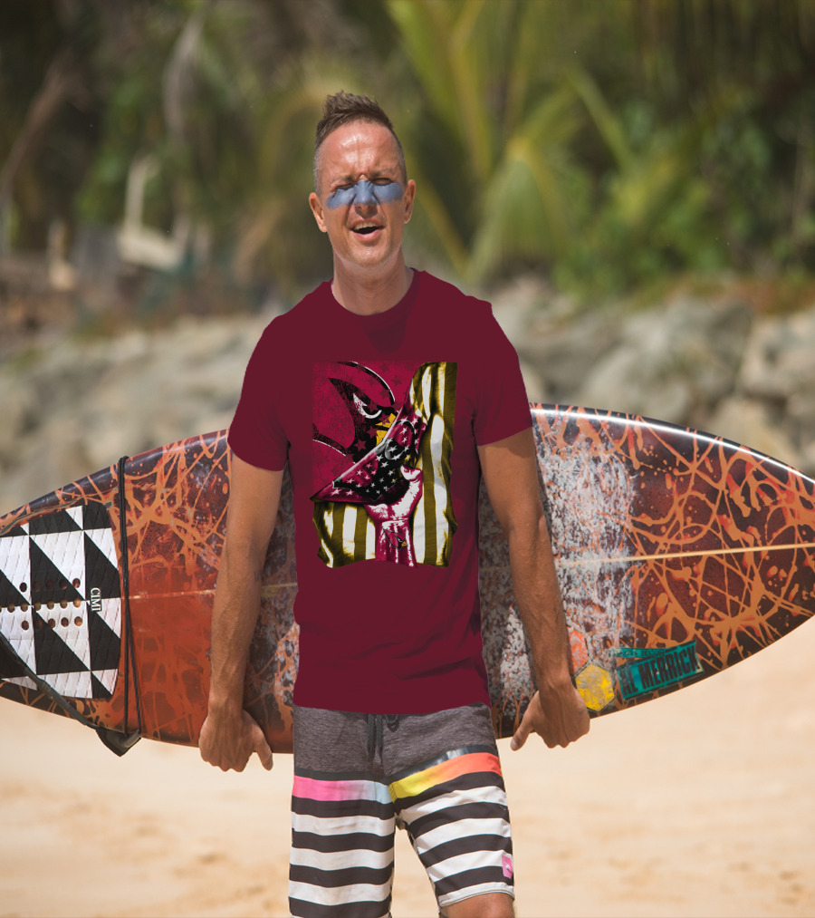 Arizona Cardinals Bold Patriotic Flag T-Shirt