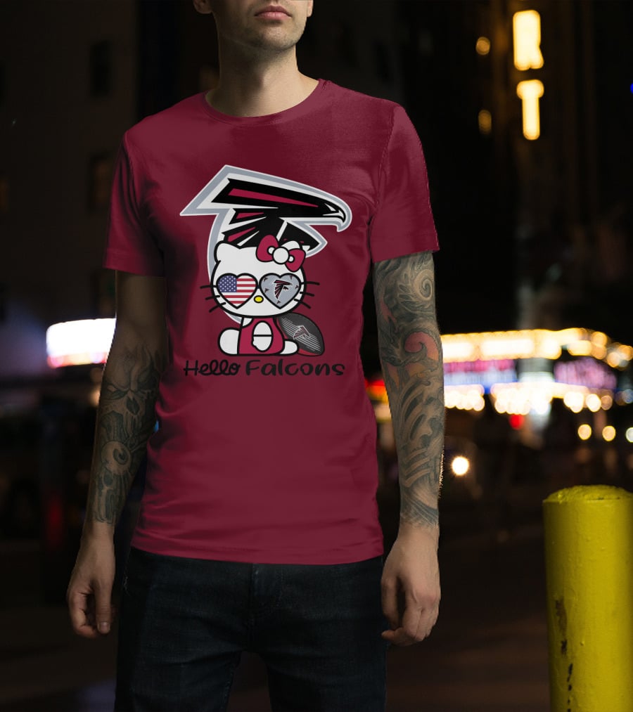 Hello Falcons Atlanta Football Team T-Shirt