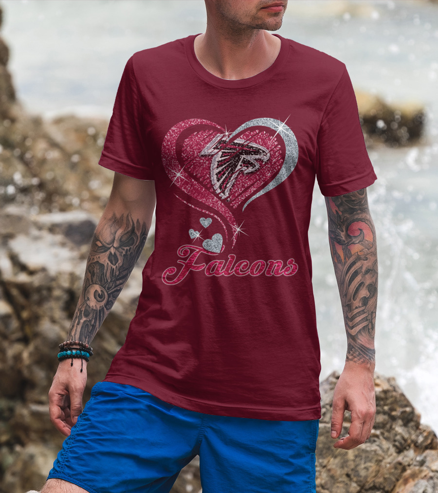 Atlanta Falcons Heart T-Shirt