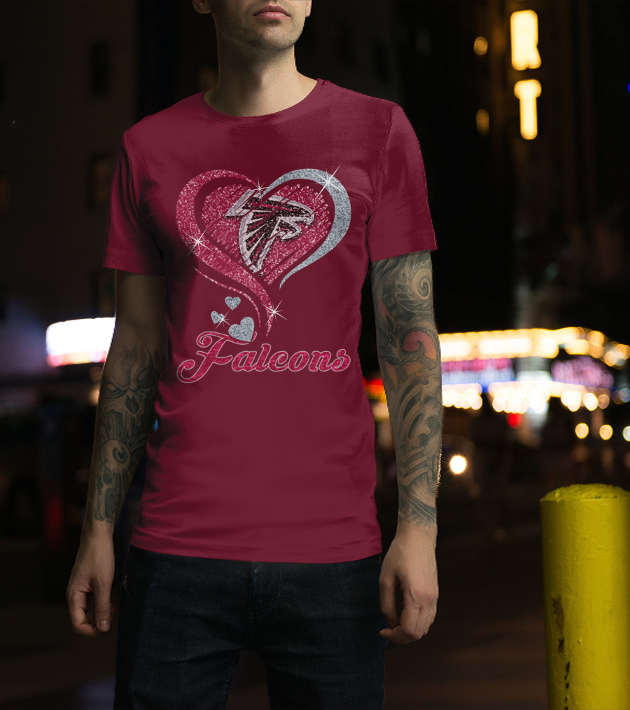 Atlanta Falcons Heart T-Shirt