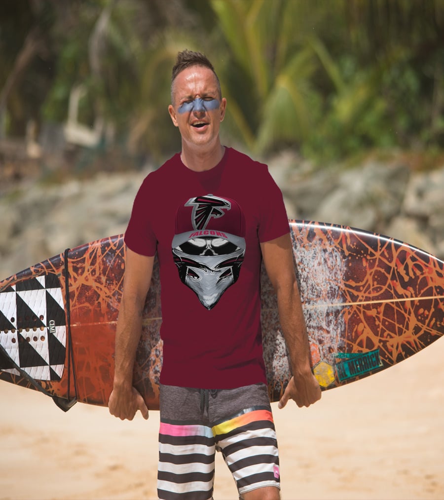 Atlanta Falcons Logo Cap Bandana Combo T-Shirt