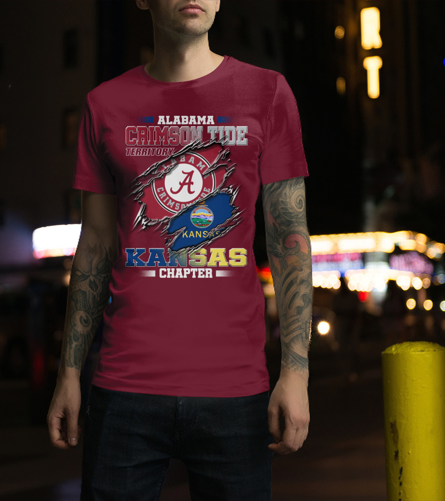 Alabama Crimson Tide Territory Kansas Chapter T-Shirt