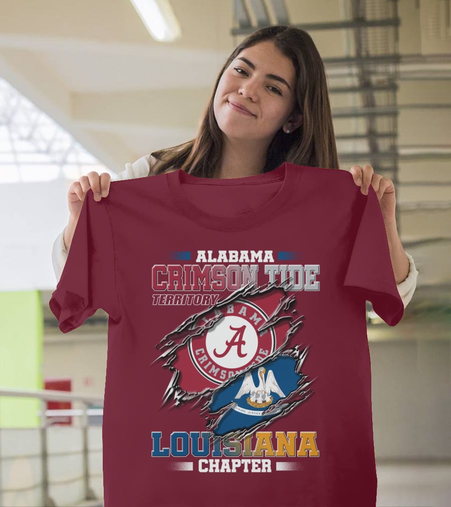 Alabama Crimson Tide Territory Louisiana Chapter T-Shirt