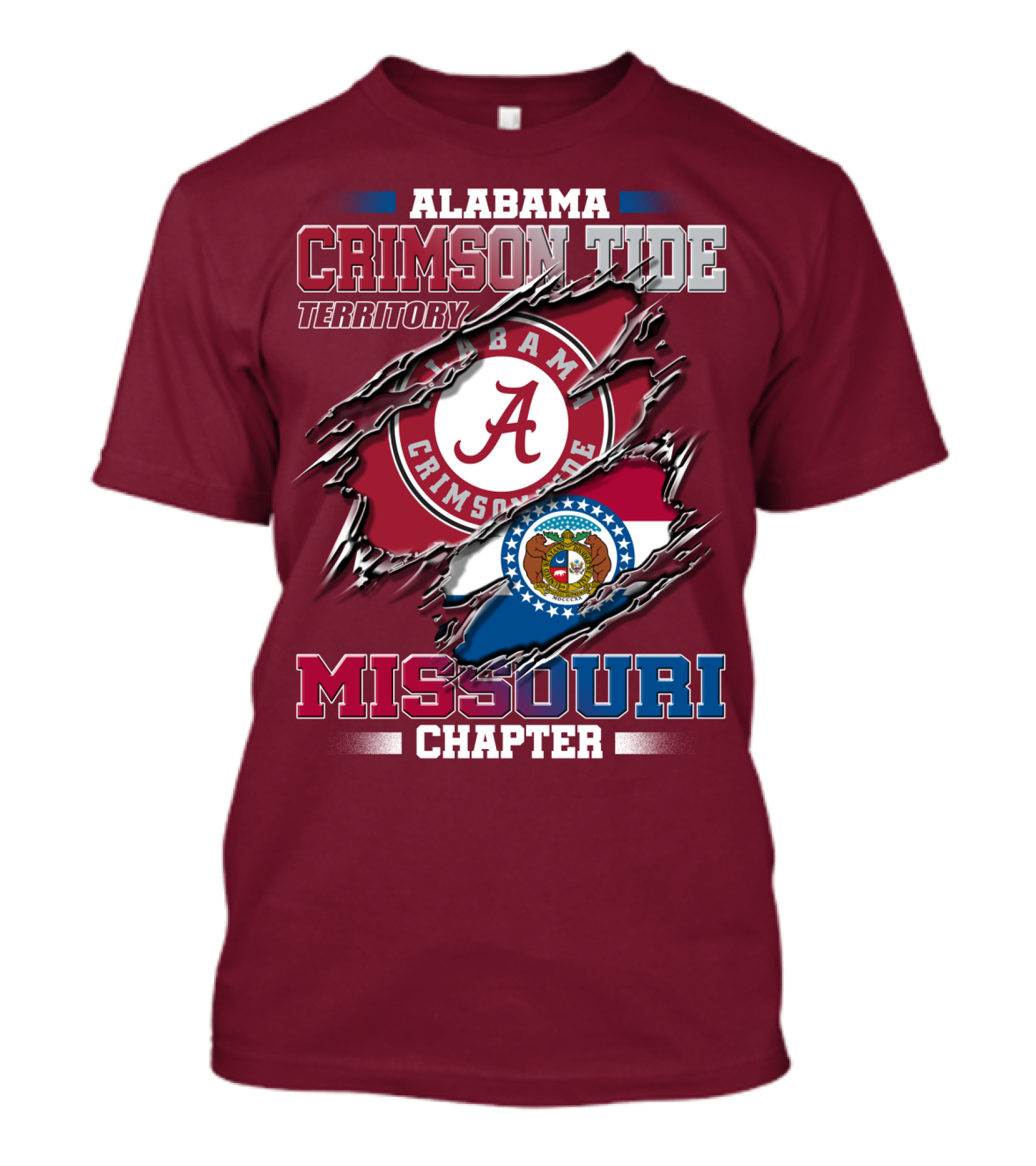 Alabama Crimson Tide Territory Missouri Chapter T-Shirt