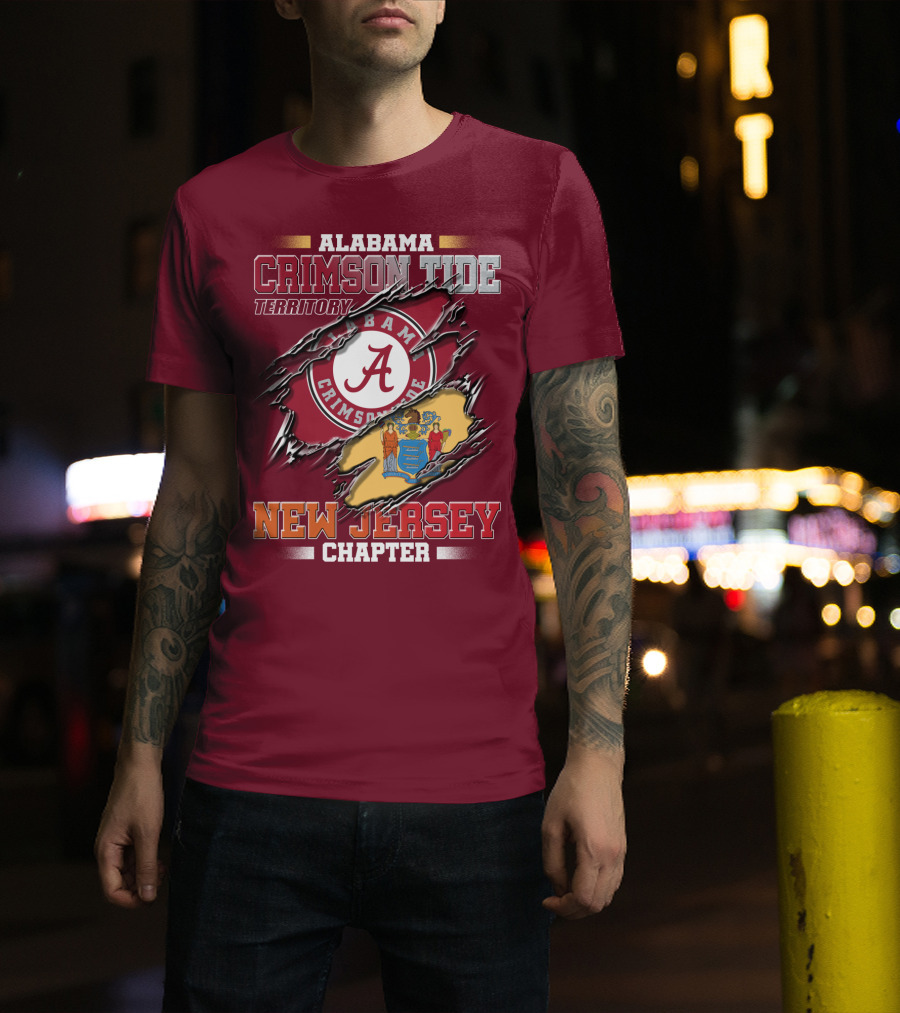 Alabama Crimson Tide Territory New Jersey Chapter T-Shirt