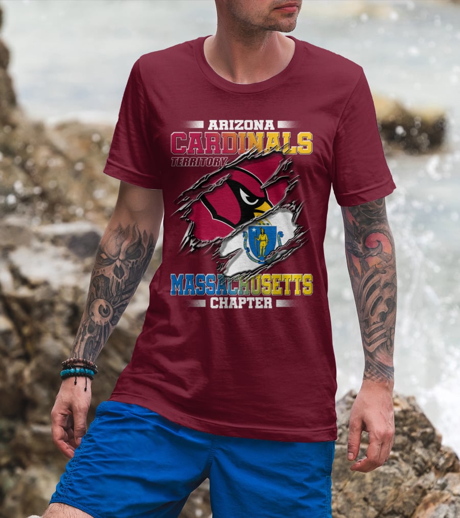 Arizona Cardinals Territory Massachusetts Chapter T-Shirt