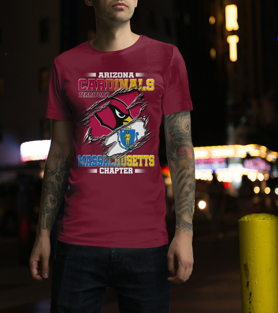 Arizona Cardinals Territory Massachusetts Chapter T-Shirt