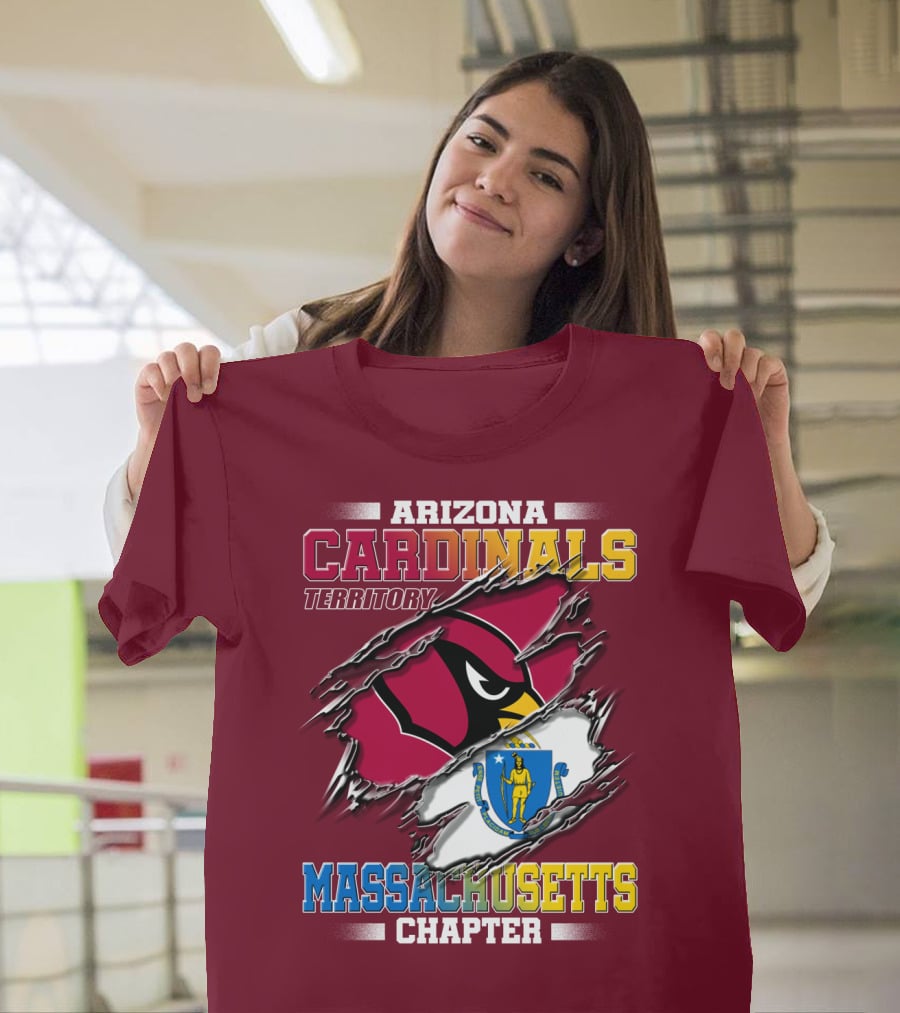 Arizona Cardinals Territory Massachusetts Chapter T-Shirt