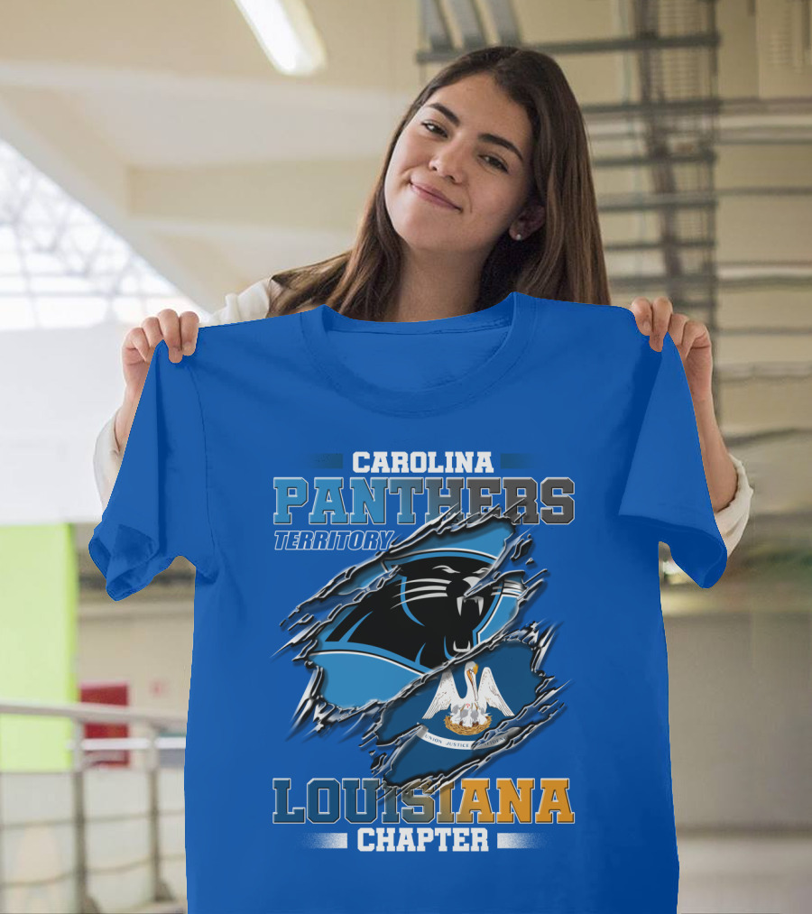 Carolina Panthers Territory Louisiana Chapter T-Shirt