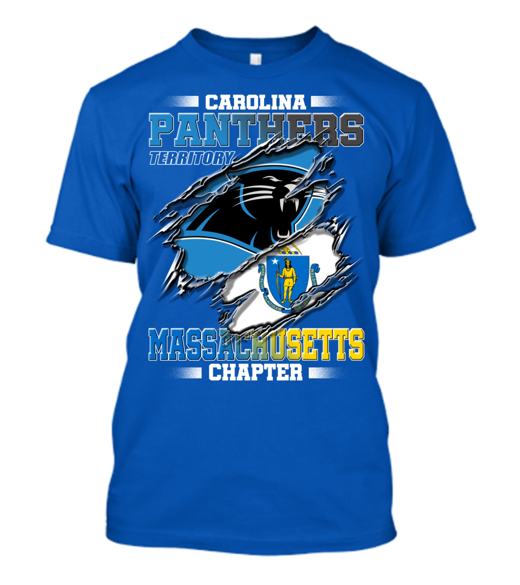 Carolina Panthers Territory Massachusetts Chapter T-Shirt
