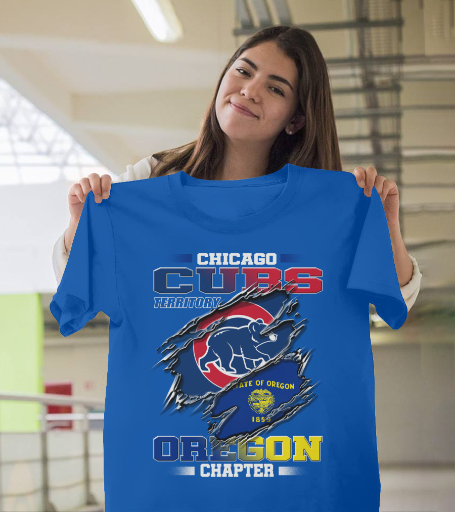 Chicago Cubs Territory Oregon Chapter State Of Oregon 1859 T-Shirt