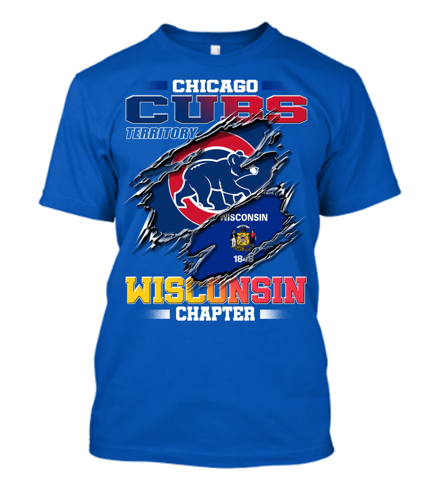 Chicago Cubs Territory Wisconsin Chapter T-Shirt