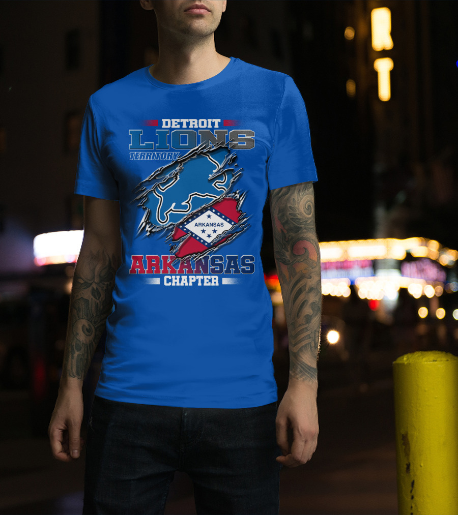 Detroit Lions Territory Arkansas Chapter T-Shirt