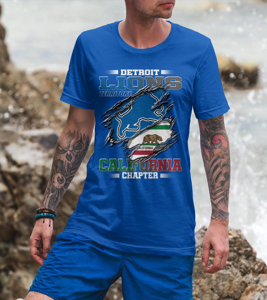 Detroit Lions Territory California Chapter T-Shirt