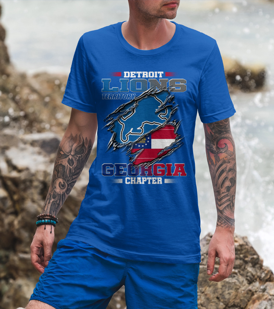 Detroit Lions Territory Georgia Chapter T-Shirt