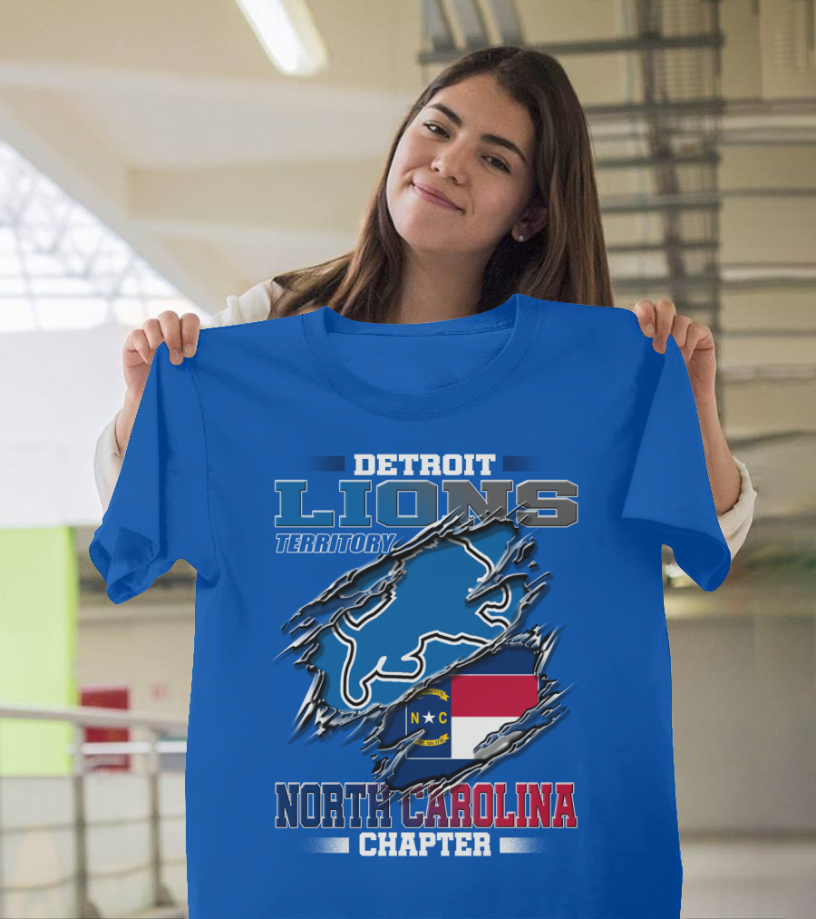 Detroit Lions Territory North Carolina Chapter T-Shirt