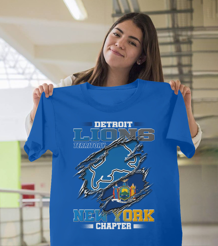 Detroit Lions Territory New York Chapter T-Shirt