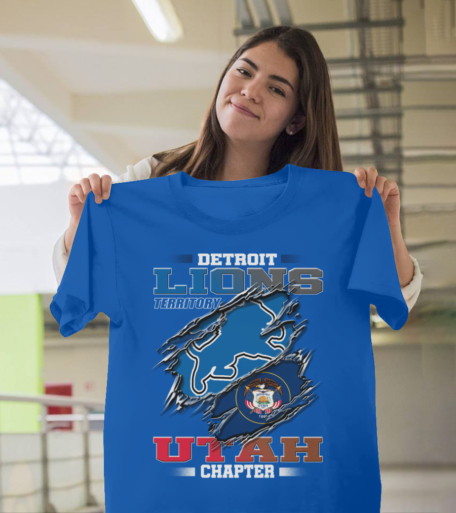 Detriot Lions Territory Utah Chapter T-Shirt