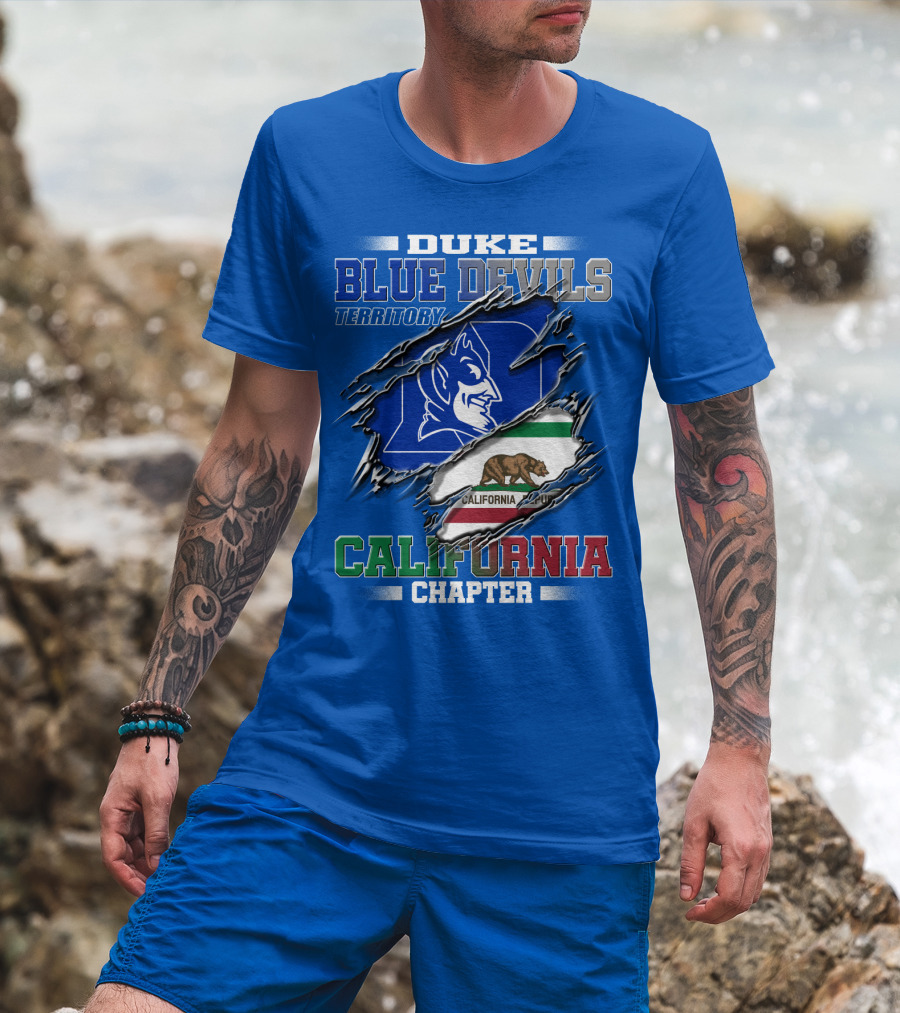 Duke Blue Devils Territory California Chapter T-Shirt