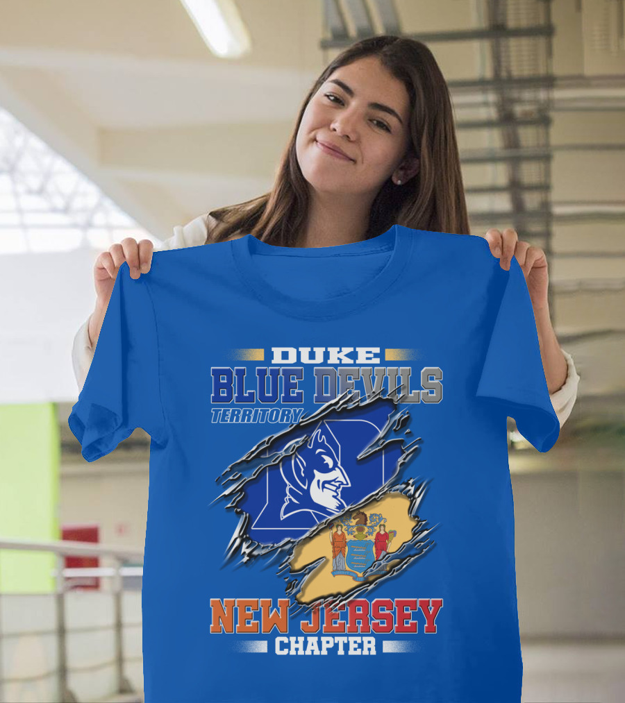 Duke Blue Devils Territory New Jersey Chapter T-Shirt
